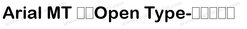 Arial MT 粗体Open Type字体转换